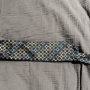 MICHAEL Michael Kors Black and Blue Diamond Pattern Tie